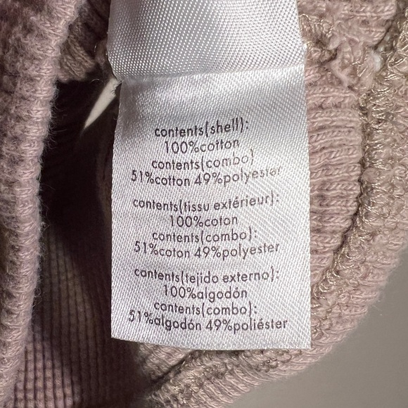 Onia By ANTHROPOLOGIE | Waffle Knit Bralette Bra Crop Women’s Taupe Tan Cream - Picture 8 of 16